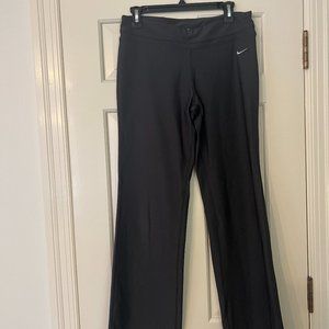 Nike Dri Fit Wide Leg Yoga Pant - Dark Gray